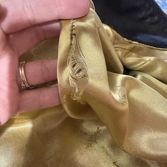 Baby Phat Soft Black Leather Moto Grunge Buckle Zip Up Jacket Sz Large - Picture 11 of 11